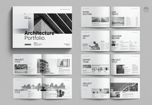 Archtecture Portfolio Template Landscape