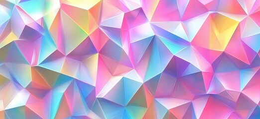 Colorful abstract geometric background with pastel hues and sharp angles