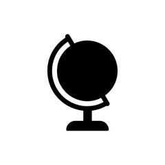 Globe on a Stand Tilted Slightly Representing Geography