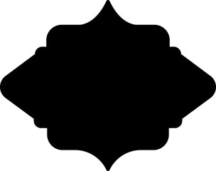 Frame or borders icon in flat. Vector for apps or web isolated on transparent background.