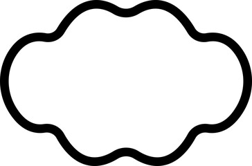 Frame or borders icon in line. Vector for apps or web isolated on transparent background.