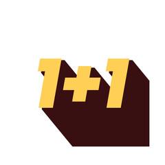 Modern sale banner with bold numbers and shadow effect.