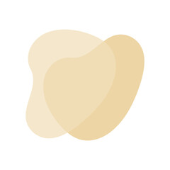 Beige Abstract Shape