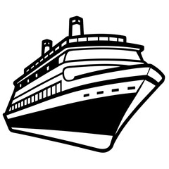 Fototapeta premium Luxurious yacht silhouette