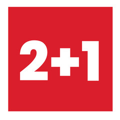 Modern sale banner with bold numbers and shadow effect.