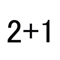 Modern sale banner with bold numbers and shadow effect.