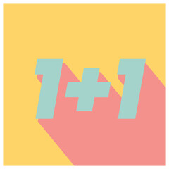 Modern sale banner with bold numbers and shadow effect.