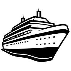 Obraz premium Luxurious yacht silhouette