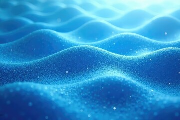 Obraz premium Abstract wavy lines, textured surface, calming blue hues, wavy, peace, graphic