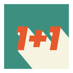 Modern sale banner with bold numbers and shadow effect.