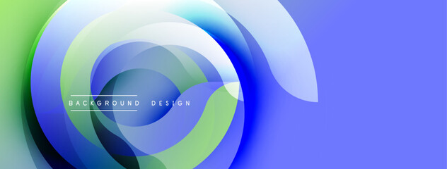 Abstract swirling layers create dynamic visual effect. Blue, green hues blend smoothly. Modern design suitable for backgrounds, presentations, digital art projects.