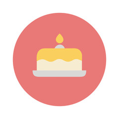 Cake Icon Design for Coloring Pages