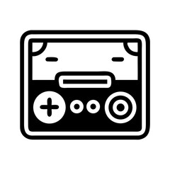 Game Console Icon Outline Vector for Fun and Tech Coloring Book Pages