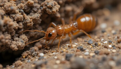 close up of a snail on the ground