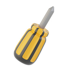 Screwdriver 3D Icon, 3D Illustrations