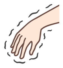 震えている手、振戦