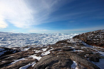 Iceberg scenery in Greenland, Arctic Circle