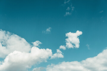 White and Blue Cloudy Sky Texture Wallpaper Background