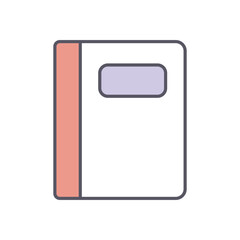 Comic Book vector icon stock illustration