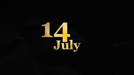 14 July, 14th July Letter Animation