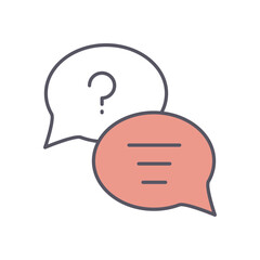 Chat  vector icon stock illustration