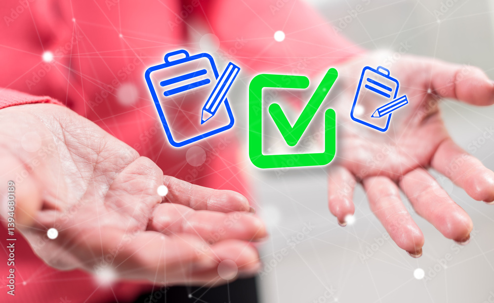 Wall mural concept of document validation