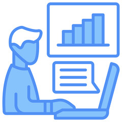 Fototapeta premium Monitoring Icon