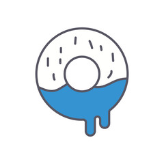 Donut  vector icon stock illustration