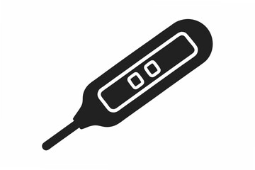 digital  thermometer silhouette vector