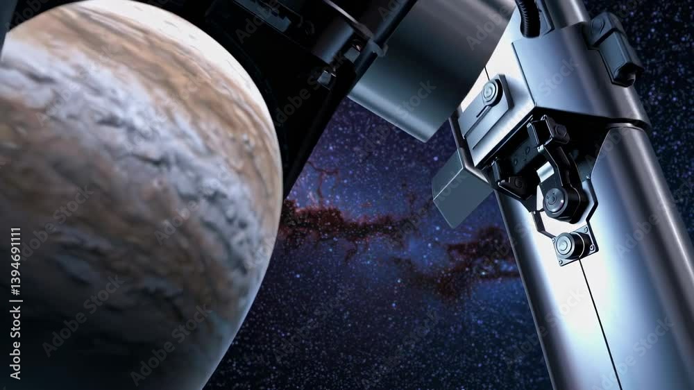 Aufkleber exploration of distant planets and galaxies through advanced telescope technology