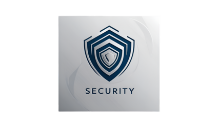 Abstract security logo with a modern and professional design.

