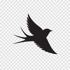 Minimal Flying Swallow – Elegant and Light