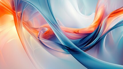 Fototapeta premium Abstract flowing colors