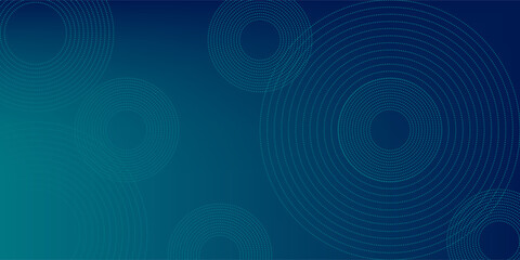 Circular blue line technology background