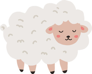 Cute cartoon sheep