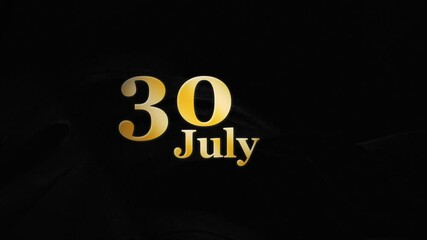 30th July Letter Logo, 30th July Logo Effects For You
