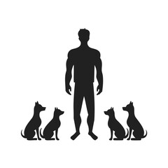pet care, animal silhouette, dog lover, cat lover, pet vector, dog training, cat playing, animal rescue, pet adoption, dog silhouette, cat silhouette, horse silhouette, child with pet, pet icon, black