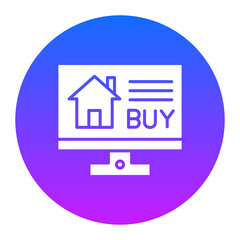 Buy House Online Icon