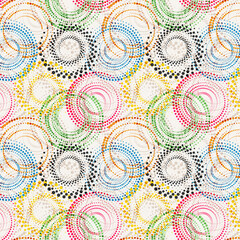 Seamless hand drawn polka dot, geometric, abstract pattern.  Watercolor polka dot, abstract pattern for fabric, apparel, scarf, wallpaper. Unique modern polka dot, abstract and ethnic design.