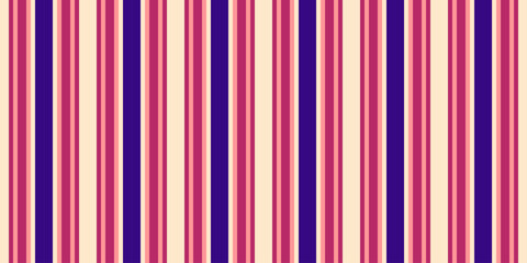 Obraz premium Vibrant vertical stripes in shades of pink, purple, and cream create a cheerful, retroinspired pattern.