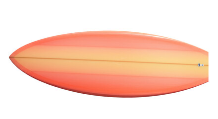 Isolated Orange Surfboard