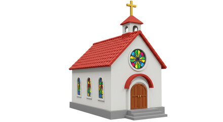 Isolated Cartoon Church