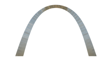 Isolated St. Louis Arch