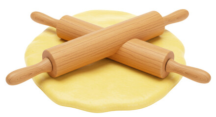 Isolated Dough and Rolling Pins