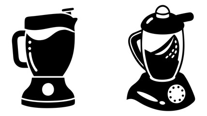 blender icon, blender silhouette vector illustration-simple silhouette illustration of blender, perfect for blender logos and icons