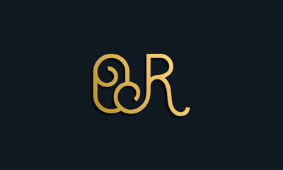 Luxury fashion initial letter OR logo.