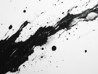 Black Ink Splatters Minimalist Abstract Texture Graphic Resource