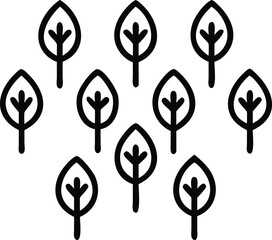 “Tree Silhouettes: Nature’s Shadows in Minimalist Beauty”