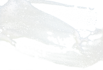 bubble foam splash on transparent background