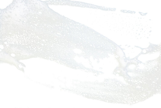 bubble foam splash on transparent background